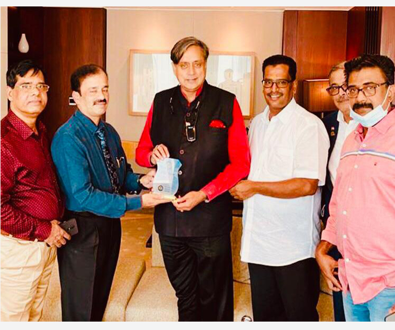 Meeting with Dr.Sashi Tharoor